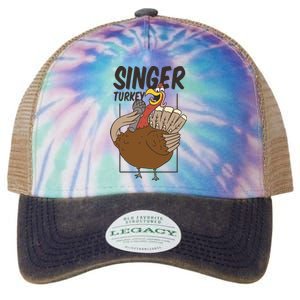 Singer Turkey Funny Thanksgiving Legacy Tie Dye Trucker Hat