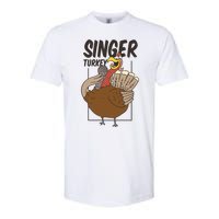 Singer Turkey Funny Thanksgiving Softstyle CVC T-Shirt