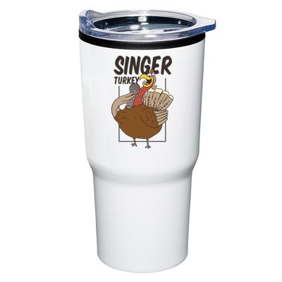 Singer Turkey Funny Thanksgiving Tumbler