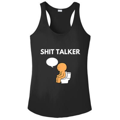 Shit Talker Funny Ladies PosiCharge Competitor Racerback Tank