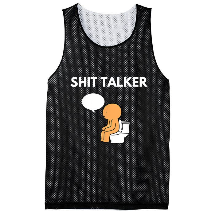 Shit Talker Funny Mesh Reversible Basketball Jersey Tank