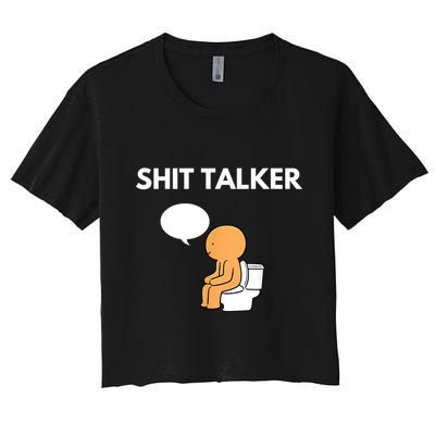 Shit Talker Funny Crop Top