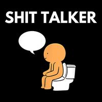 Shit Talker Funny Cropped Pullover Crew