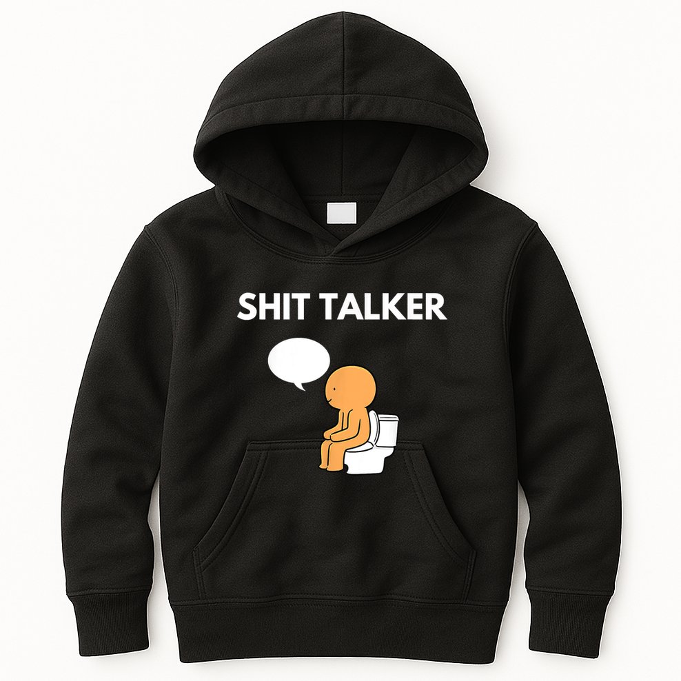 Shit Talker Funny Kids Hoodie