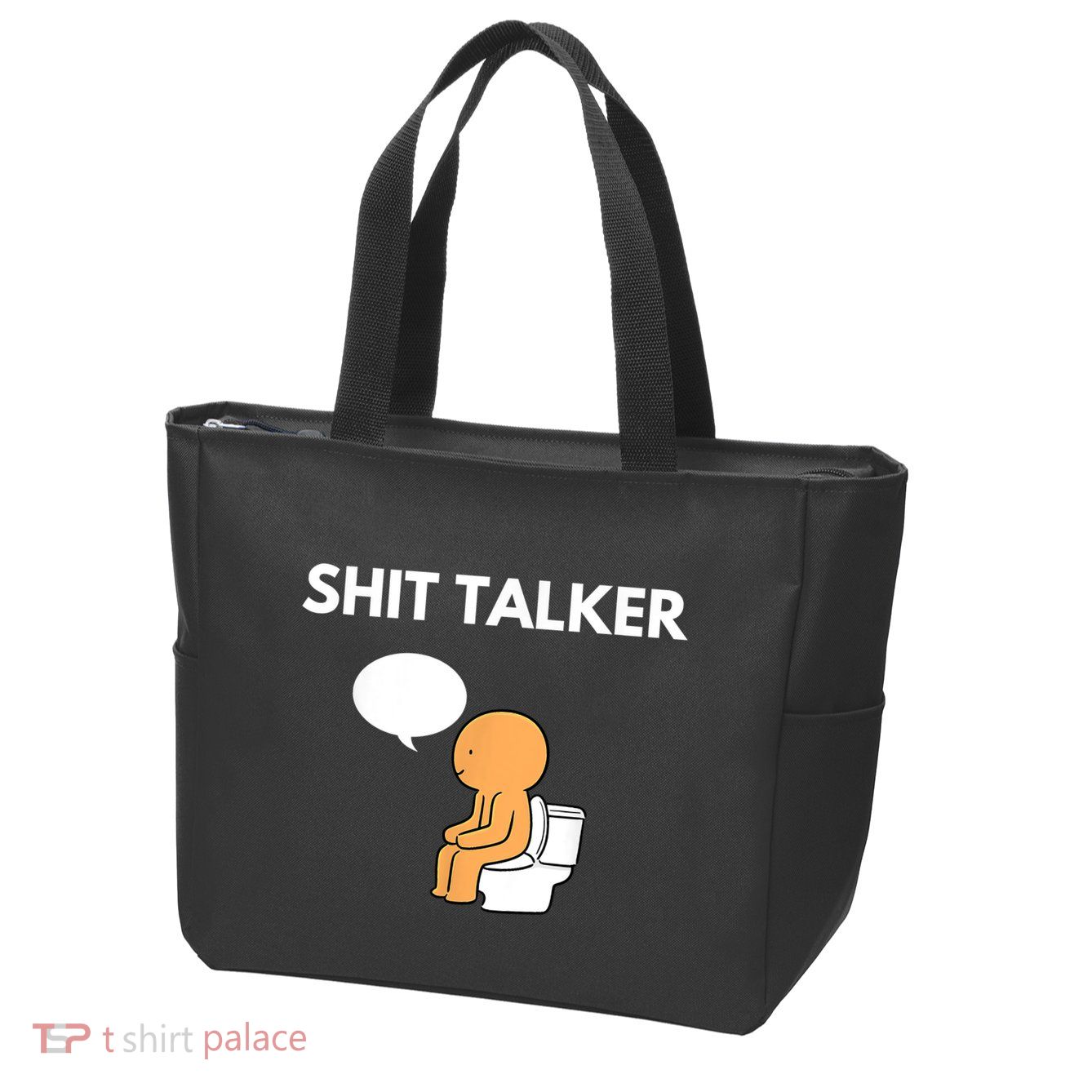 Shit Talker Funny Zip Tote Bag
