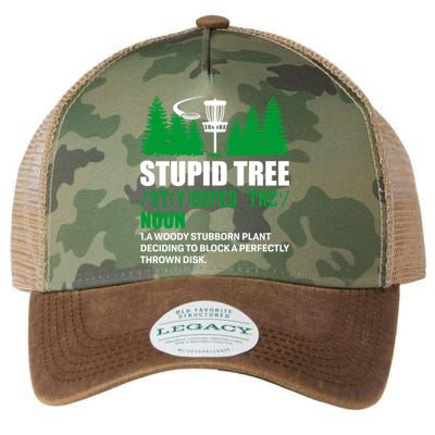 Stupid Tree Funny Disk Golf Definition Golfing Legacy Tie Dye Trucker Hat