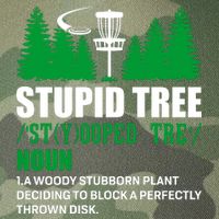 Stupid Tree Funny Disk Golf Definition Golfing Legacy Tie Dye Trucker Hat