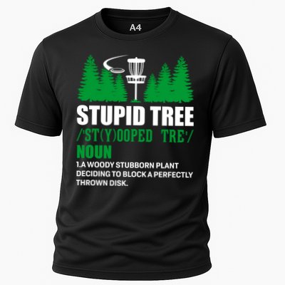 Stupid Tree Funny Disk Golf Definition Golfing Performance Shirt