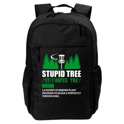 Stupid Tree Funny Disk Golf Definition Golfing Backpack