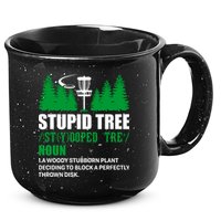 Stupid Tree Funny Disk Golf Definition Golfing 15oz Campfire Ceramic Mug