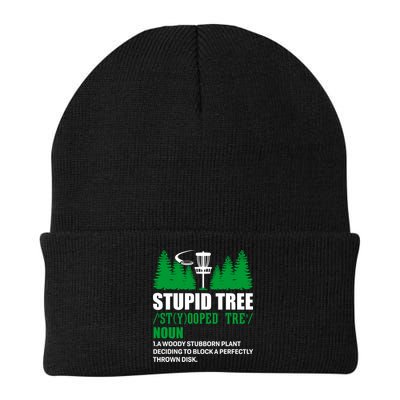 Stupid Tree Funny Disk Golf Definition Golfing Beanie