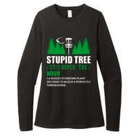 Stupid Tree Funny Disk Golf Definition Golfing Womens CVC Long Sleeve Shirt