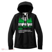 Stupid Tree Funny Disk Golf Definition Golfing Women's Fleece Hoodie