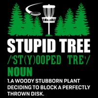 Stupid Tree Funny Disk Golf Definition Golfing 16 in Basic Backpack