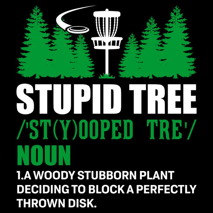 Stupid Tree Funny Disk Golf Definition Golfing 16 in Basic Backpack