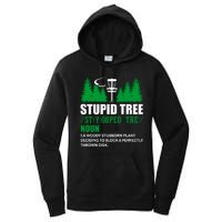 Stupid Tree Funny Disk Golf Definition Golfing Women's Pullover Hoodie