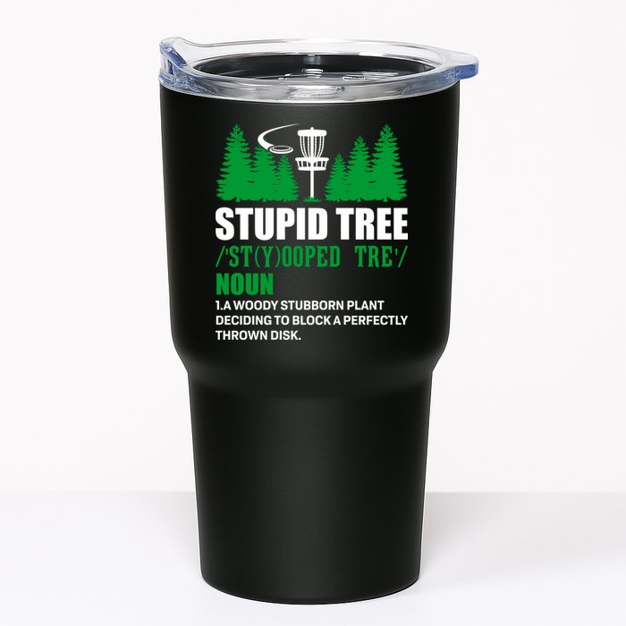 Stupid Tree Funny Disk Golf Definition Golfing Tumbler