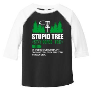 Stupid Tree Funny Disk Golf Definition Golfing Toddler Fine Jersey T-Shirt