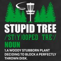 Stupid Tree Funny Disk Golf Definition Golfing Golf Towel
