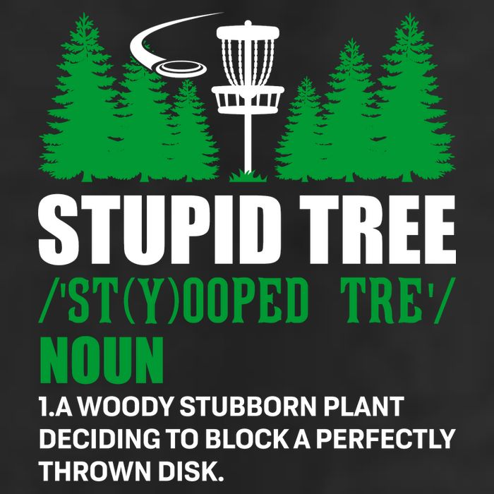 Stupid Tree Funny Disk Golf Definition Golfing Microfiber Hand Towel