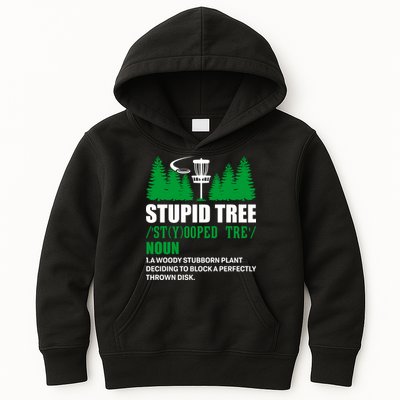 Stupid Tree Funny Disk Golf Definition Golfing Kids Hoodie