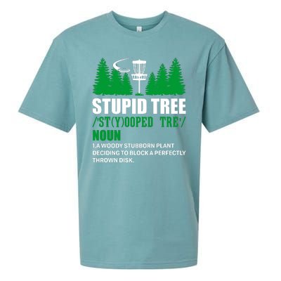 Stupid Tree Funny Disk Golf Definition Golfing Sueded Cloud Jersey T-Shirt