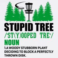Stupid Tree Funny Disk Golf Definition Golfing Garment-Dyed Sweatshirt