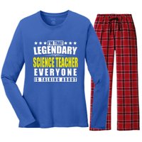 Science Teacher Funny Personalized Gift Cute Gift Women's Long Sleeve Flannel Pajama Set 