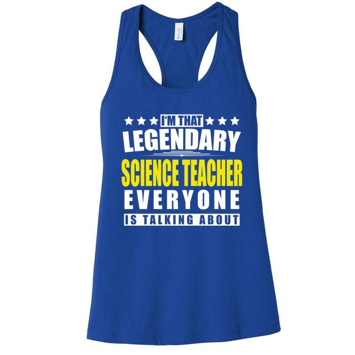 Science Teacher Funny Personalized Gift Cute Gift Women's Racerback Tank