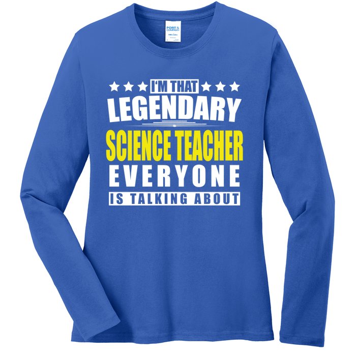 Science Teacher Funny Personalized Gift Cute Gift Ladies Long Sleeve Shirt