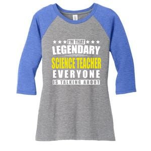 Science Teacher Funny Personalized Gift Cute Gift Women's Tri-Blend 3/4-Sleeve Raglan Shirt