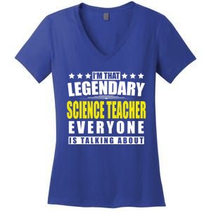 Science Teacher Funny Personalized Gift Cute Gift Women's V-Neck T-Shirt