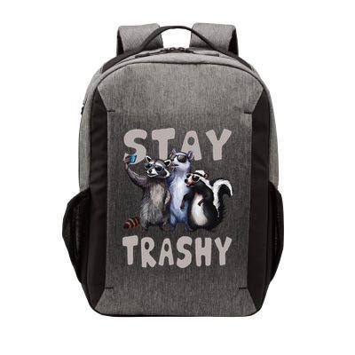Stay Trashy Funny Raccoon Opossum Skunk Vector Backpack