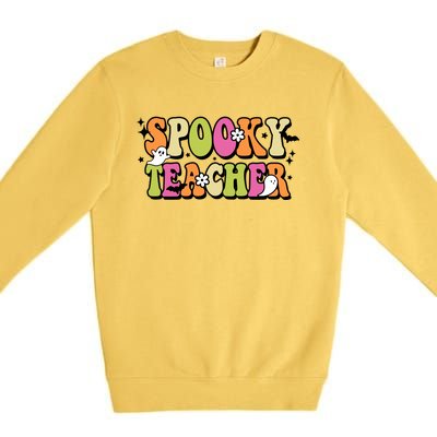 Spooky Teacher Festive Halloween Cute Premium Crewneck Sweatshirt