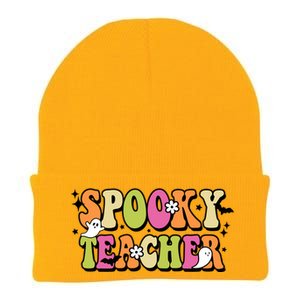 Spooky Teacher Festive Halloween Cute Knit Cap Winter Beanie