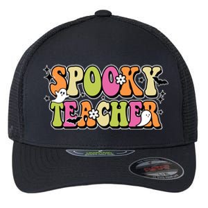 Spooky Teacher Festive Halloween Cute Flexfit Unipanel Trucker Cap