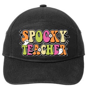 Spooky Teacher Festive Halloween Cute 7-Panel Snapback Hat