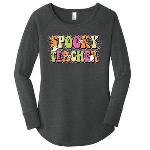 Spooky Teacher Festive Halloween Cute Women's Perfect Tri Tunic Long Sleeve Shirt