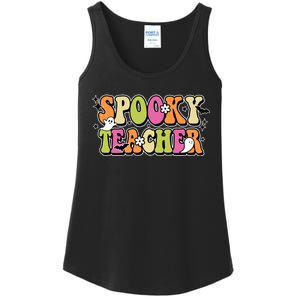 Spooky Teacher Festive Halloween Cute Ladies Essential Tank