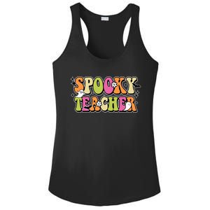 Spooky Teacher Festive Halloween Cute Ladies PosiCharge Competitor Racerback Tank