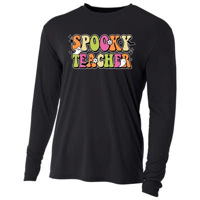 Spooky Teacher Festive Halloween Cute Cooling Performance Long Sleeve Crew