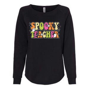 Spooky Teacher Festive Halloween Cute Womens California Wash Sweatshirt