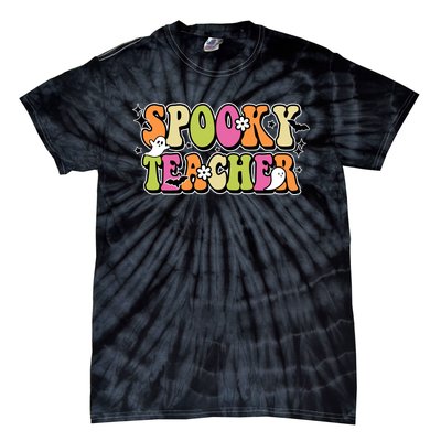 Spooky Teacher Festive Halloween Cute Tie-Dye T-Shirt