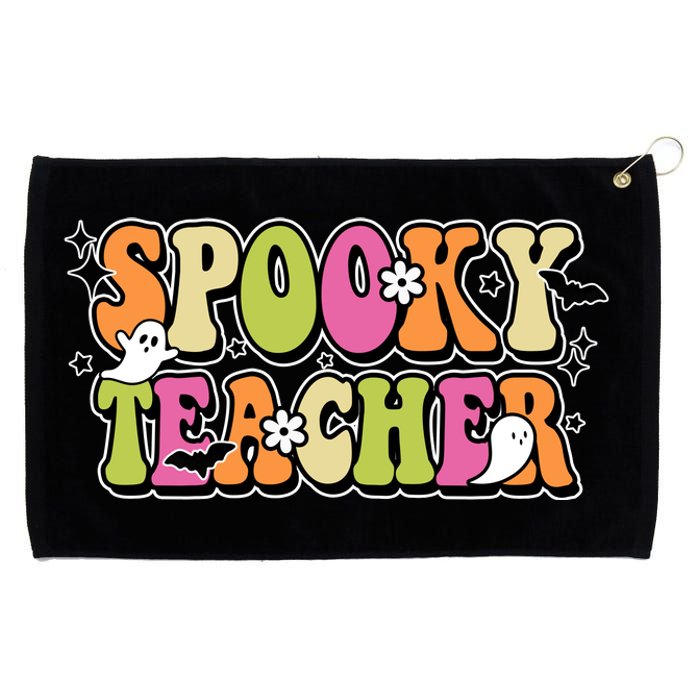 Spooky Teacher Festive Halloween Cute Grommeted Golf Towel