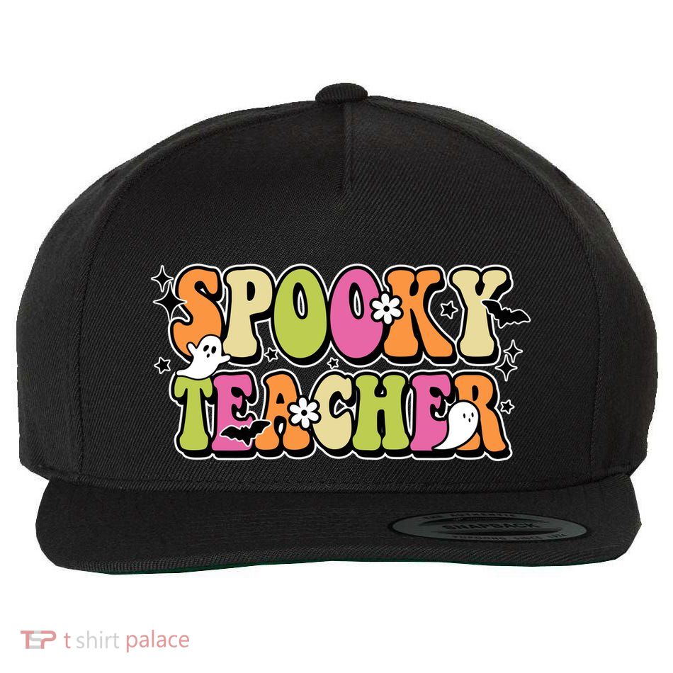 Spooky Teacher Festive Halloween Cute Wool Snapback Cap