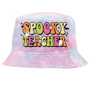 Spooky Teacher Festive Halloween Cute Tie-Dyed Bucket Hat