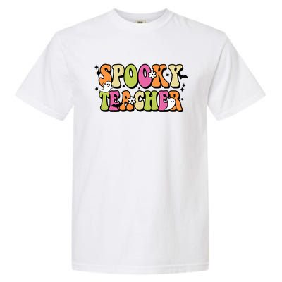 Spooky Teacher Festive Halloween Cute Garment-Dyed Heavyweight T-Shirt