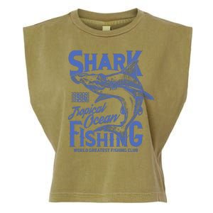 Shark Tropical Fishing World Greatest Fishing Club Garment-Dyed Women's Muscle Tee