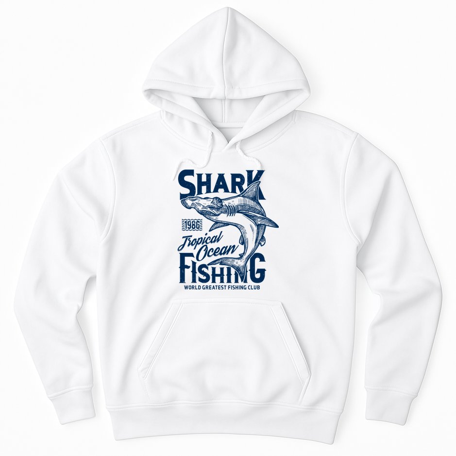 Shark Tropical Fishing World Greatest Fishing Club Hoodie
