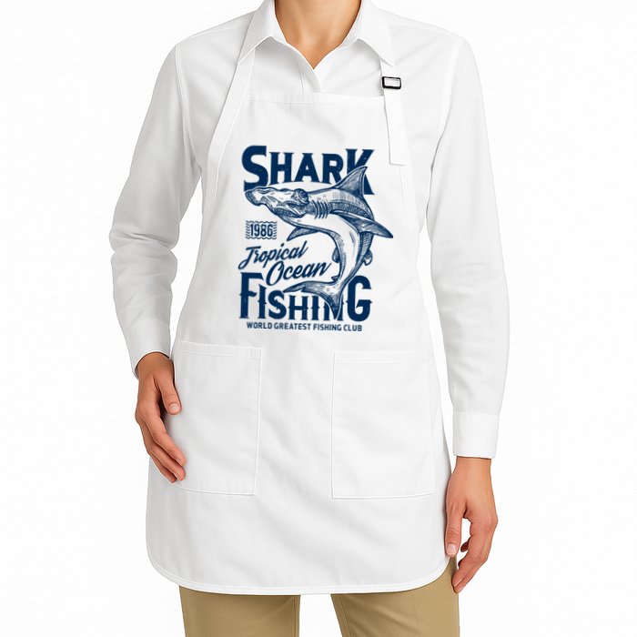 Shark Tropical Fishing World Greatest Fishing Club Apron